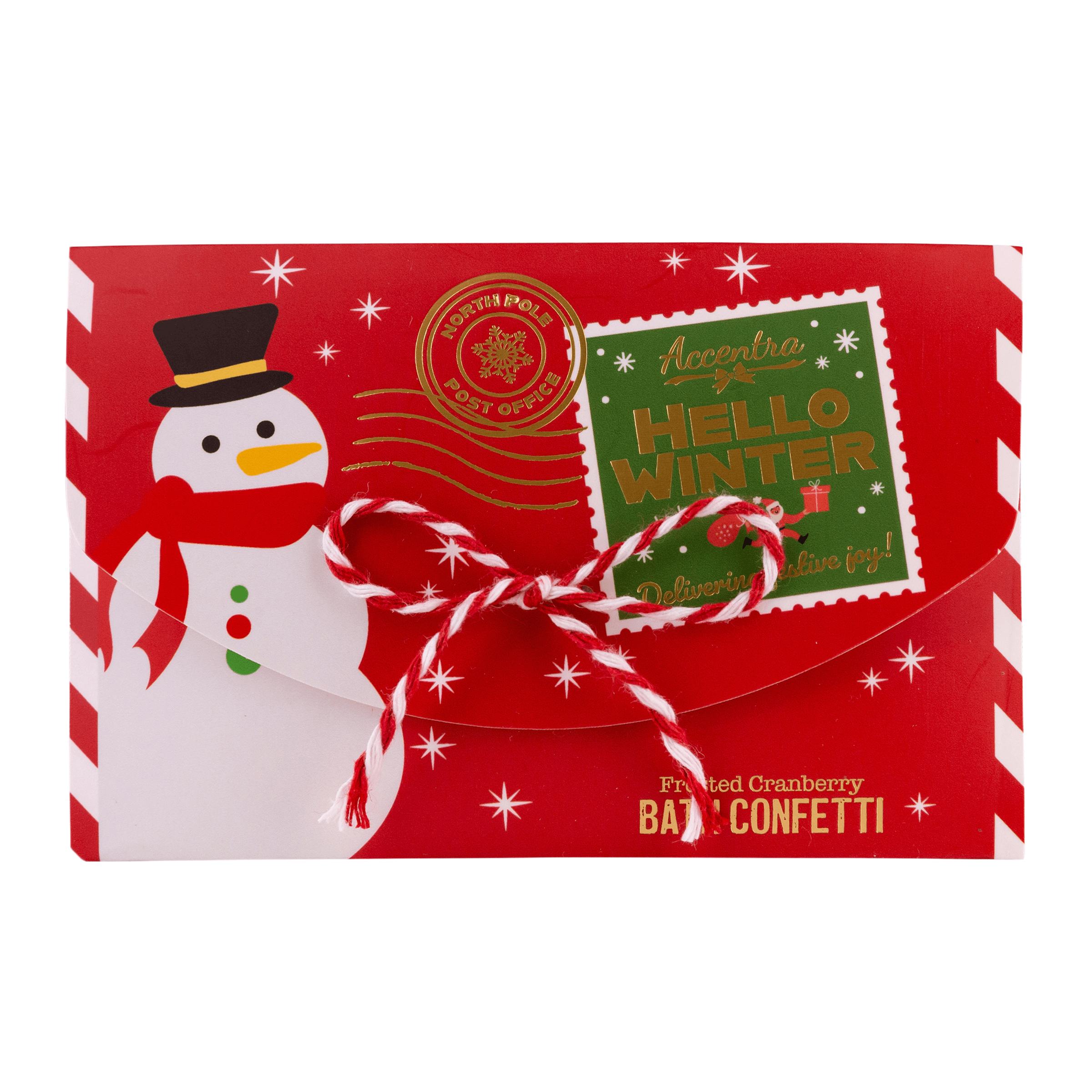 Accentra Badekonfetti Hello Winter im Umschlag Geschenkpackung