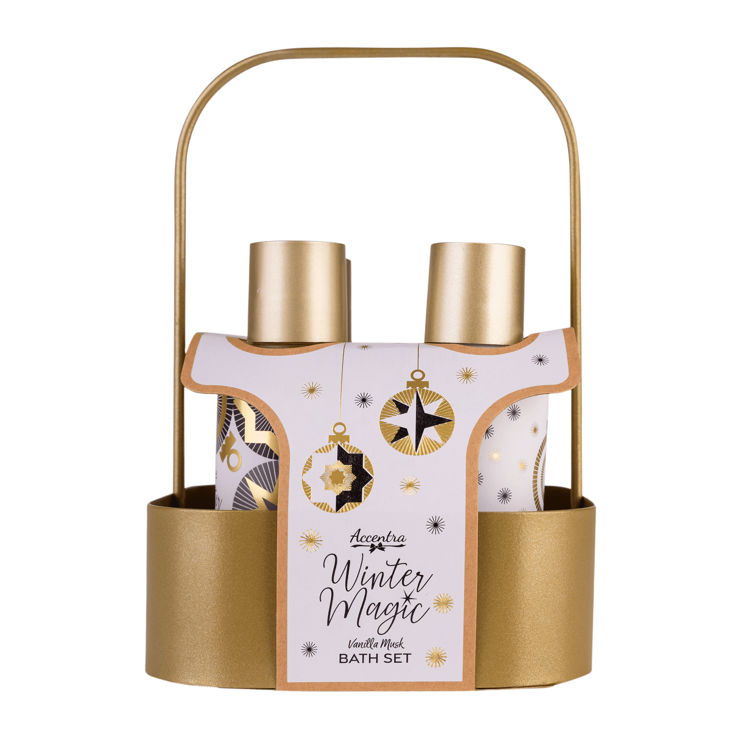 Accentra Badeset Winter Magic im Metallkorb Geschenkpackung