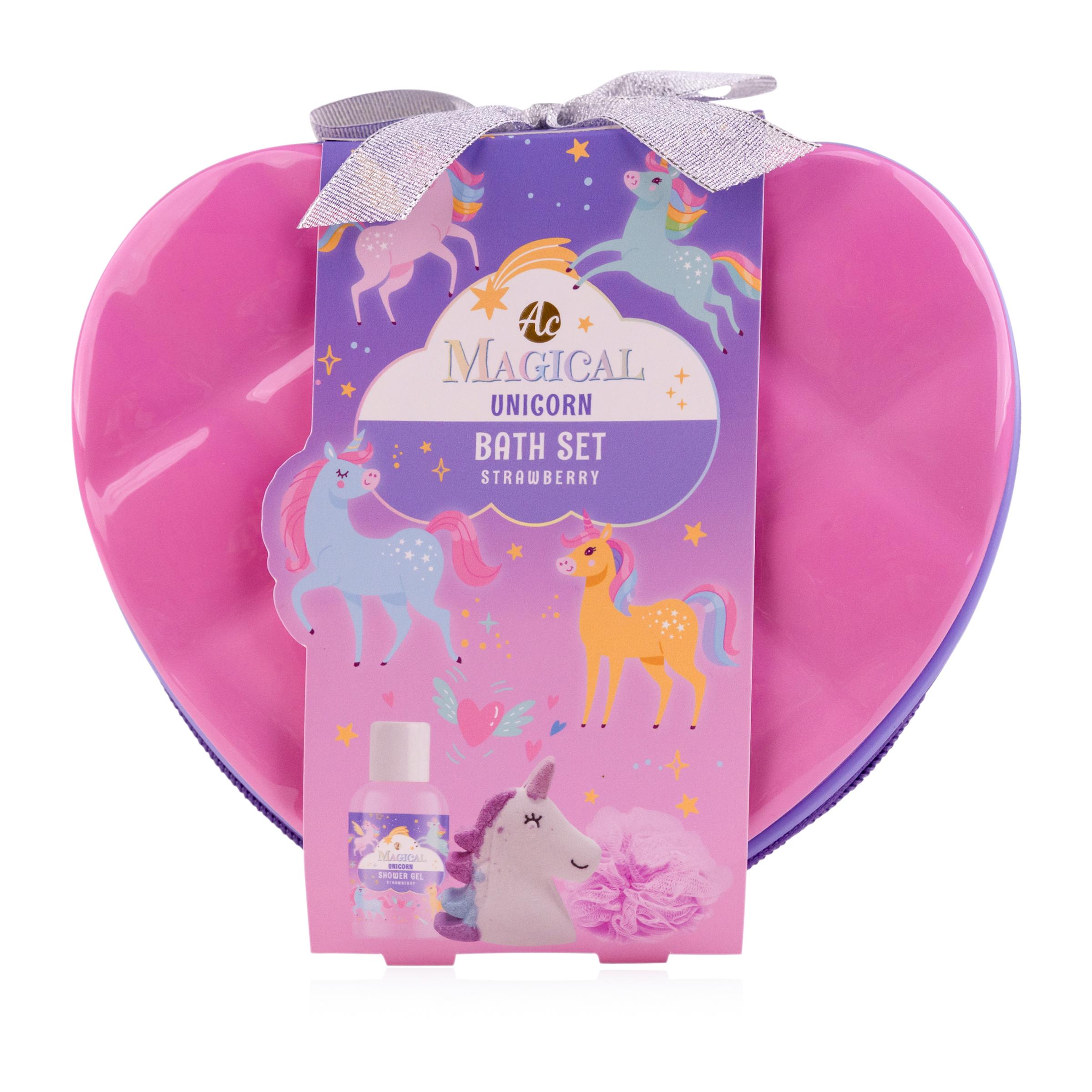 Accentra Badeset Magical Unicorn in Hardcase-Kosmetiktasche