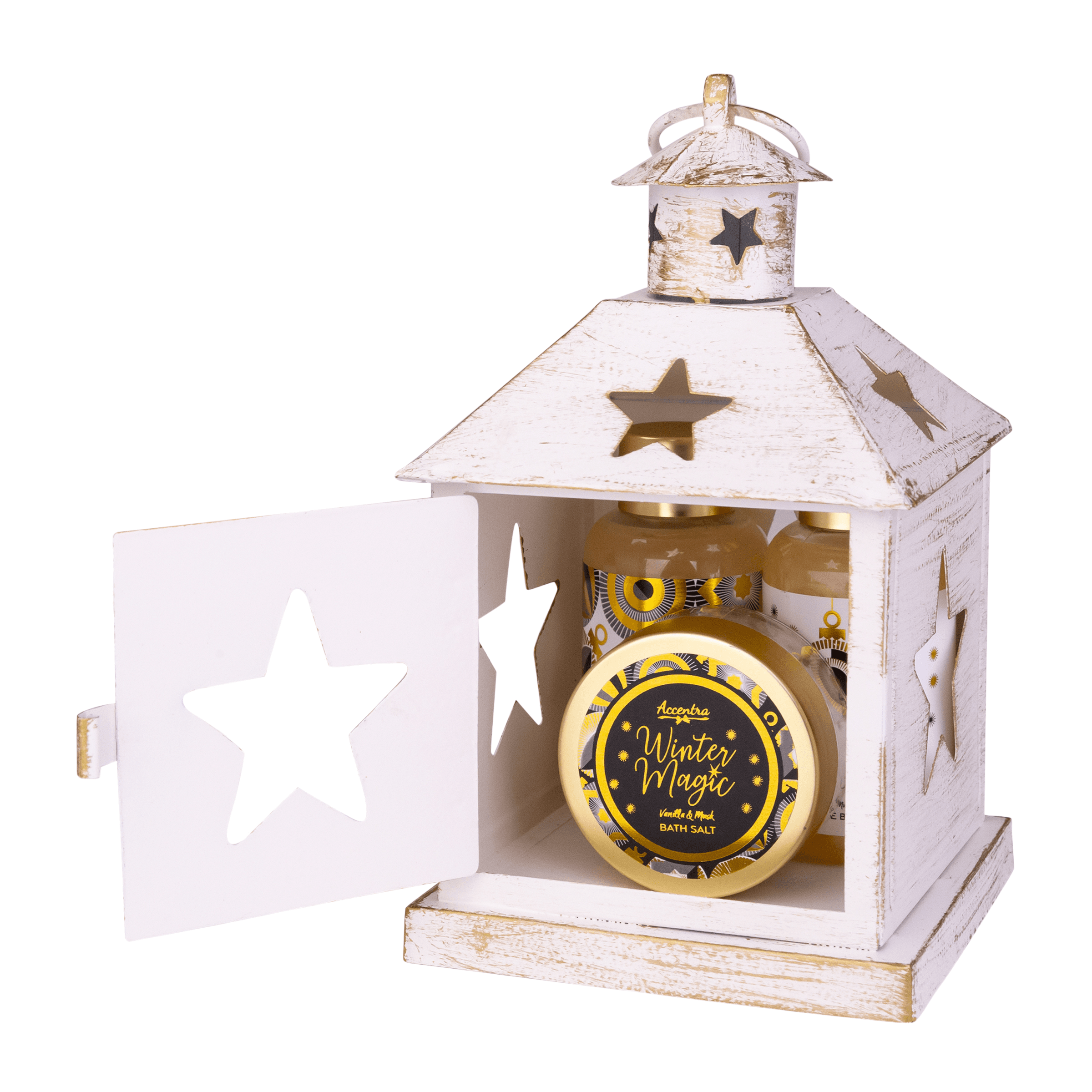 Accentra Badeset Winter Magic in Metalllaterne Geschenkpackung