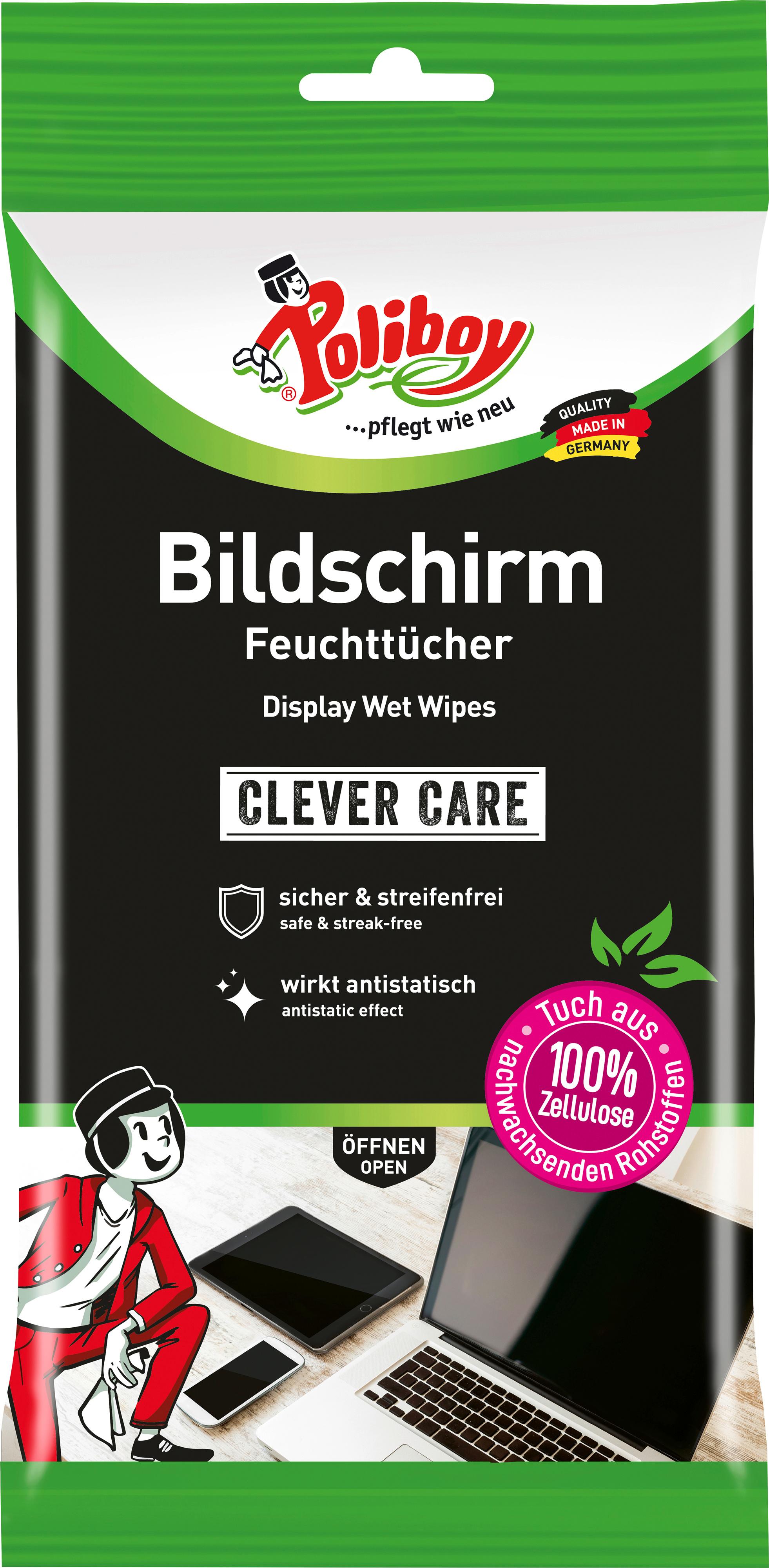 POLIBOY Bildschirm Feuchttücher