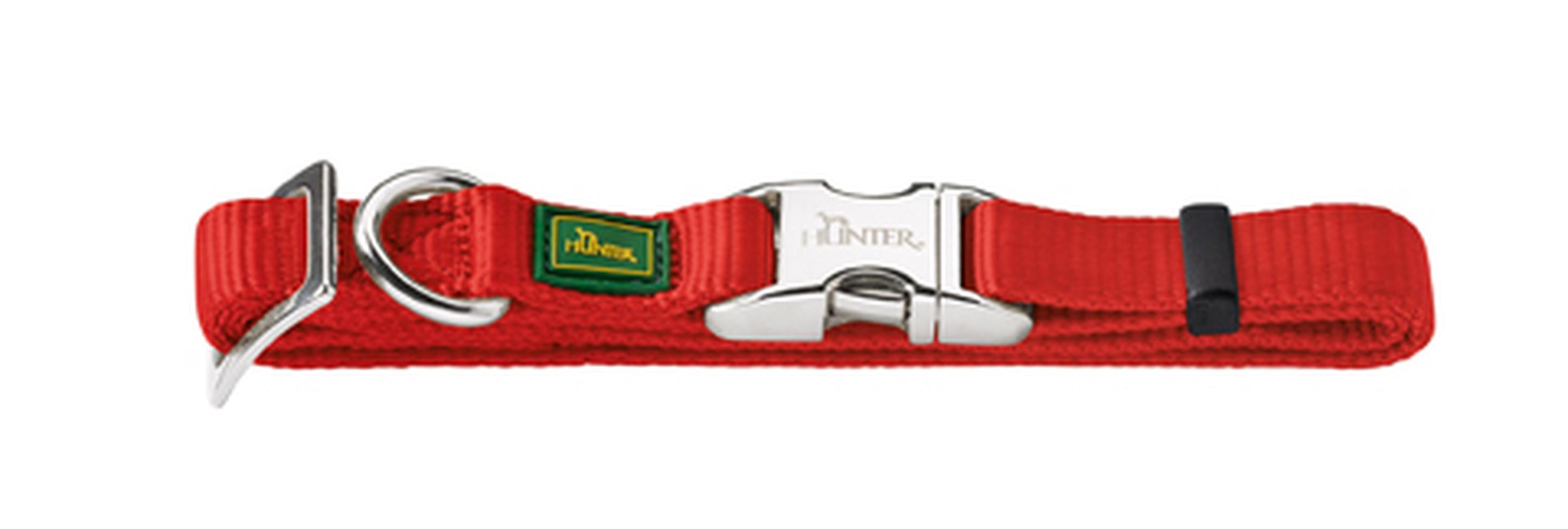 Hunter Hunde Halsband Alu-Strong 30-45/M rot