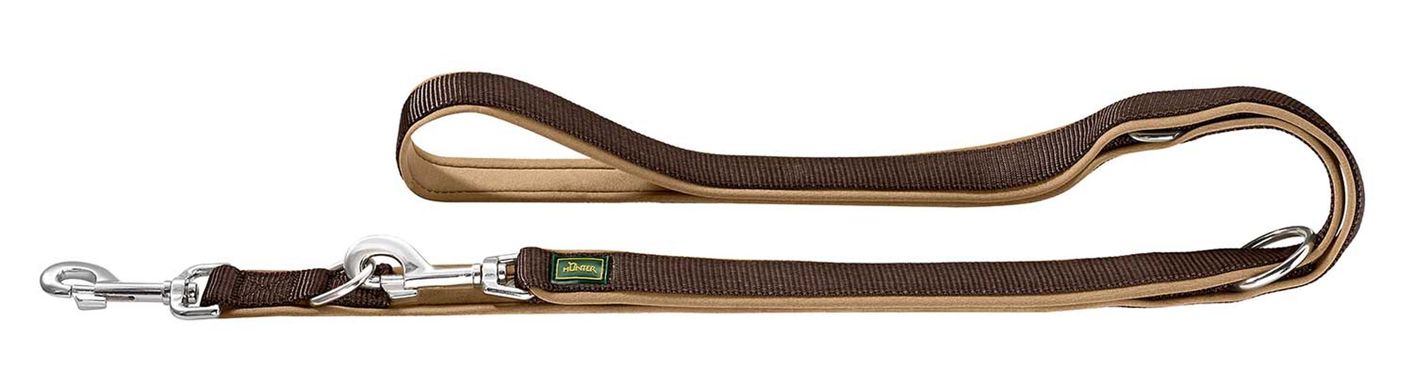 Hunter Verstellbare Führleine braun/karamell 20/200