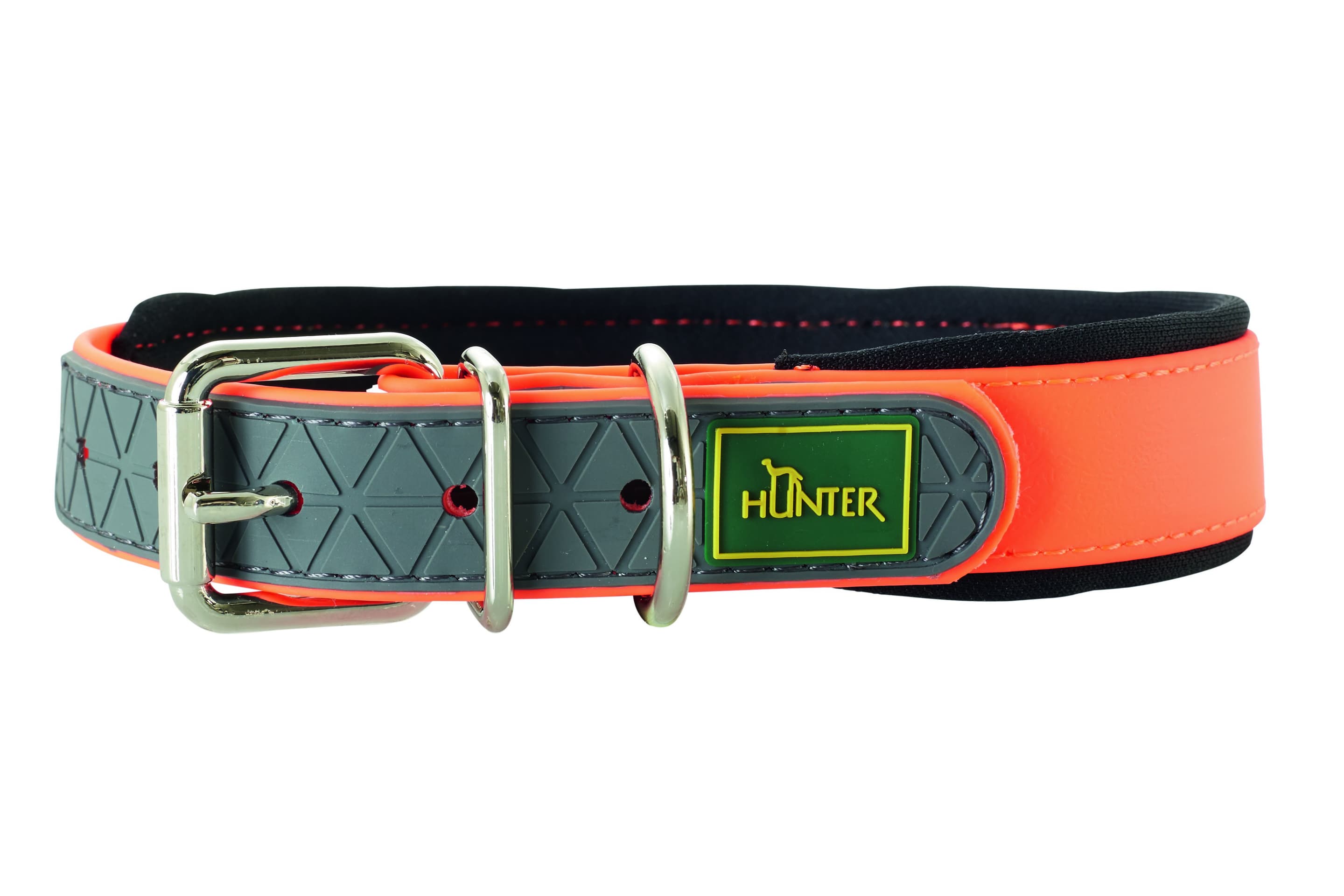 Hunter Hundehalsband Convenience Comfort, Farbe: neonorange, Größe: 40, Maße: 27 - 35 cm /2 cm