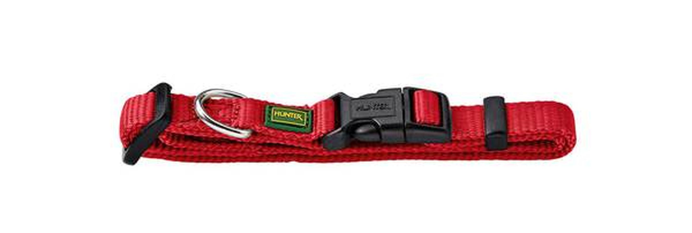 Hunter Hunde Halsung Vario Basic extra breit rot Größe: S
