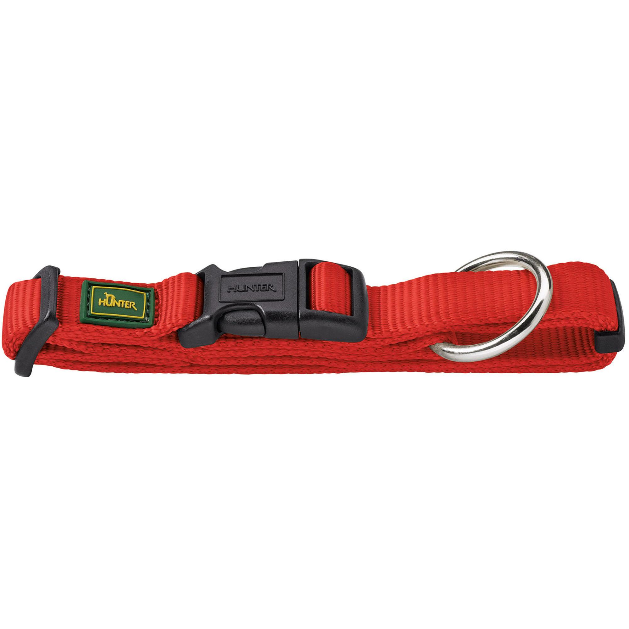 Hunter Hunde Halsung Vario Plus extra breit rot Größe: M
