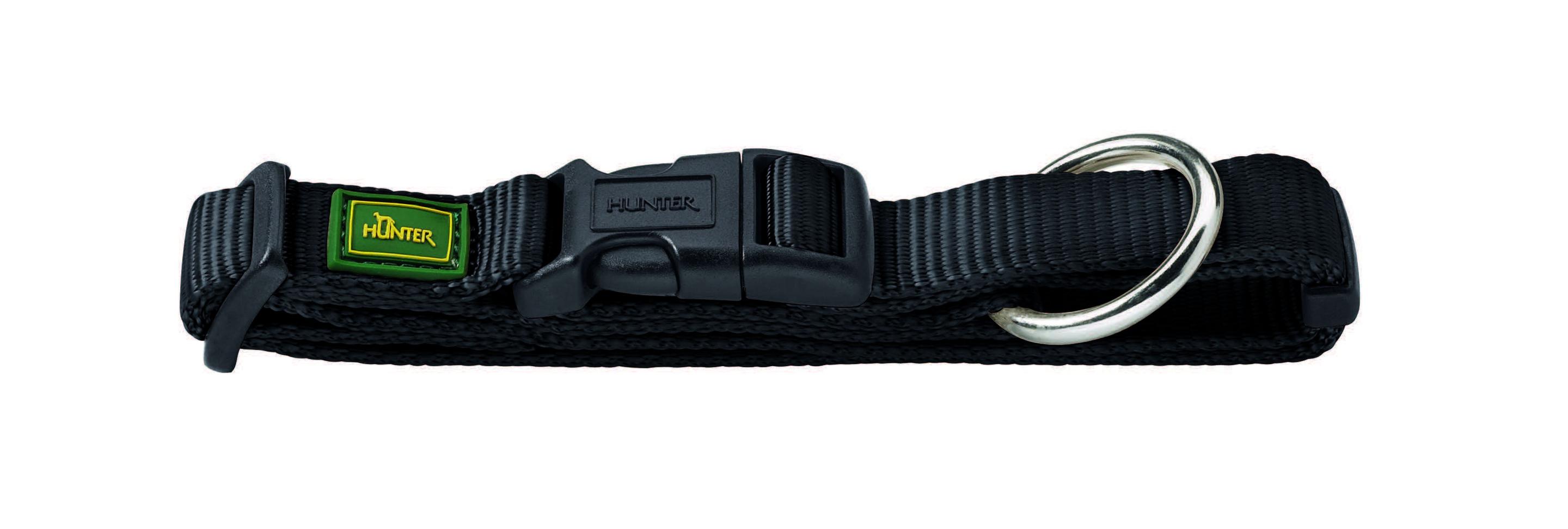 Hunter Hunde Halsung Vario Basic extra breit schwarz Größe: M