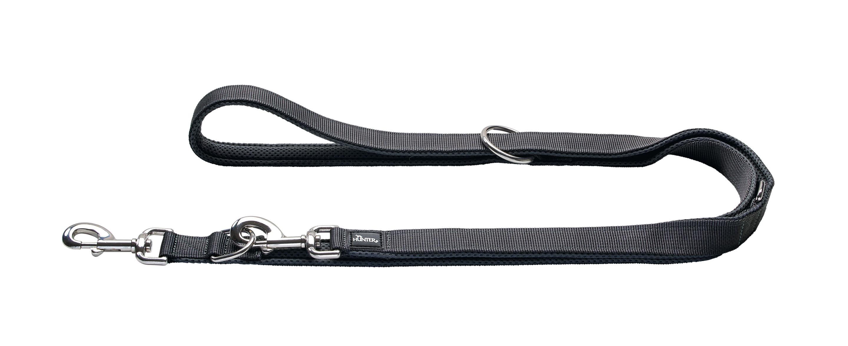Hunter Divo Verstellbare Führleine 25/300 grau/grau