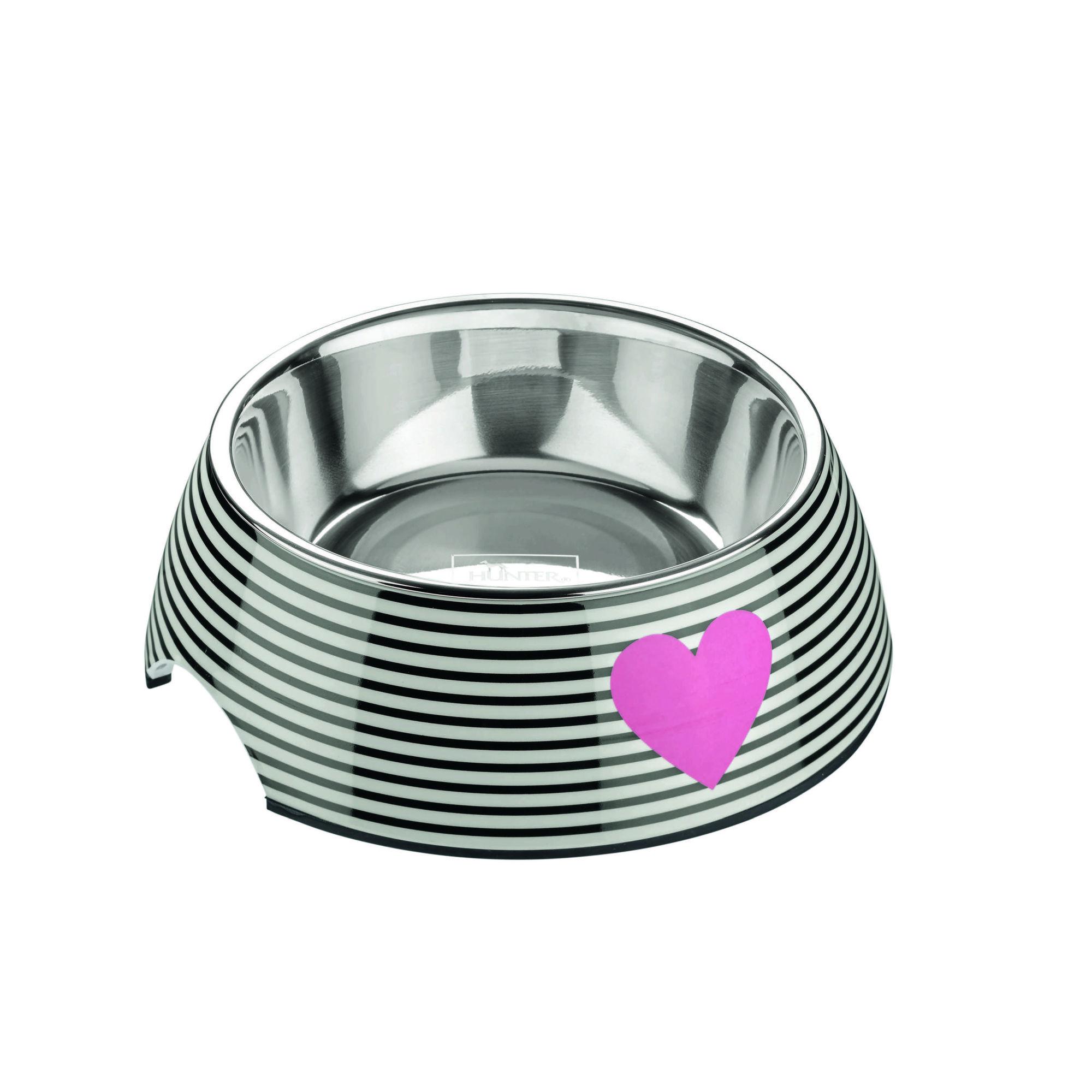 Hunter Melamin-Napf Biri weiß/schwarz 350 ml