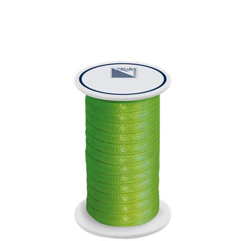 TRUBA Doppelsatinband auf Rolle 3mm x 5m apfelgrün