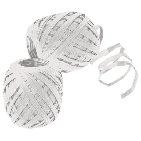 TRUBA GoGreen Raffia-Knäuel weiss