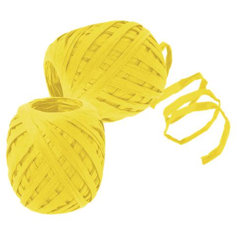 TRUBA GoGreen Raffia-Knäuel gelb