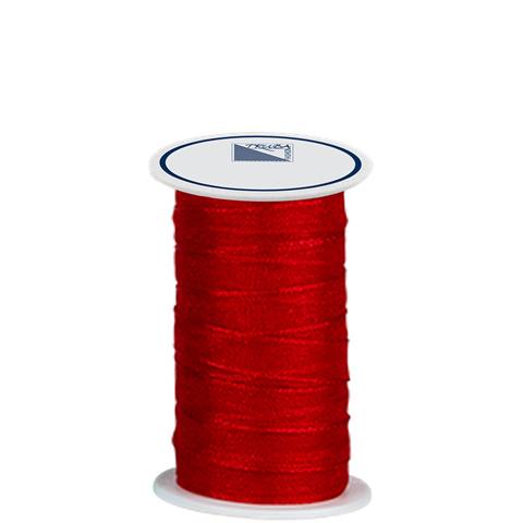 TRUBA Chiffonband mit Webkante 7mm x 5m rot