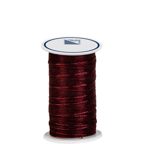 TRUBA Chiffonband mit Webkante 7mm x 5m bordeaux