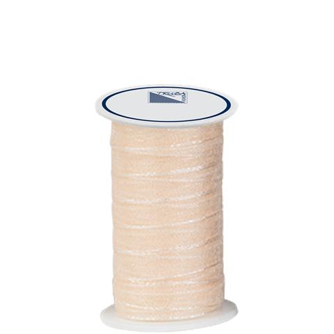 TRUBA Chiffonband mit Webkante 7mm x 5m champagner