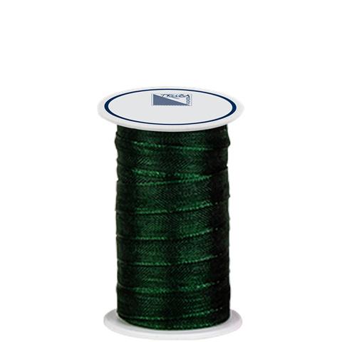 TRUBA Chiffonband mit Webkante 7mm x 5m tannengrün