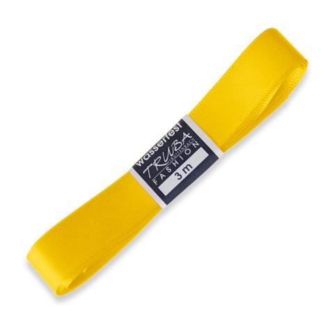 TRUBA Seidenband mit Webkante gelb