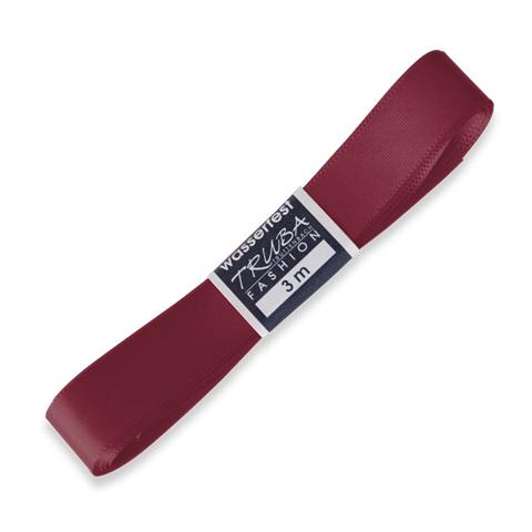 TRUBA Seidenband mit Webkante bordeaux