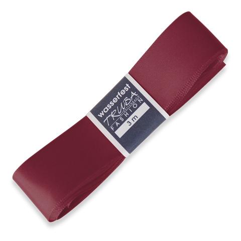 TRUBA Seidenband mit Webkante bordeaux