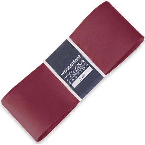 TRUBA Seidenband mit Webkante bordeaux