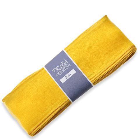 TRUBA Chiffonband mit Draht uni marine