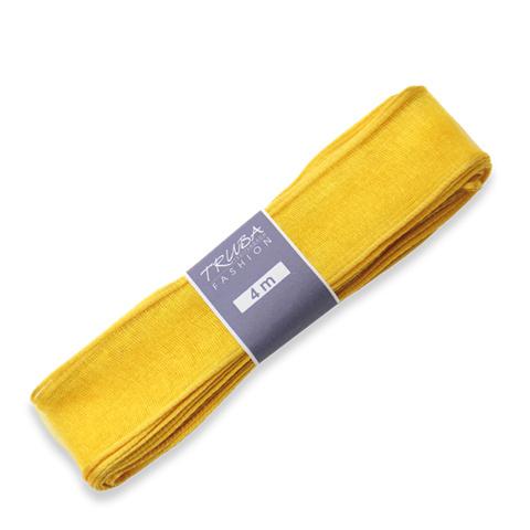 TRUBA Chiffonband mit Draht uni gelb