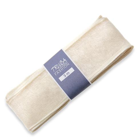 TRUBA Chiffonband mit Draht uni champagner