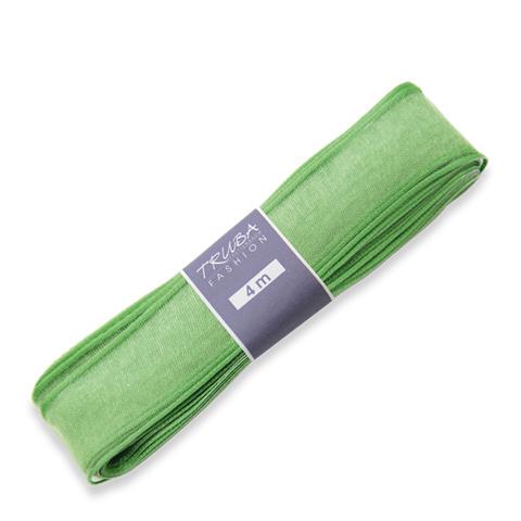 TRUBA Chiffonband mit Draht uni apfelgrün
