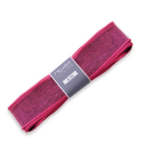 TRUBA Chiffonband mit Draht uni fuchsia
