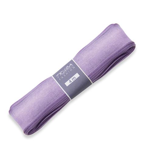 TRUBA Chiffonband mit Draht uni flieder