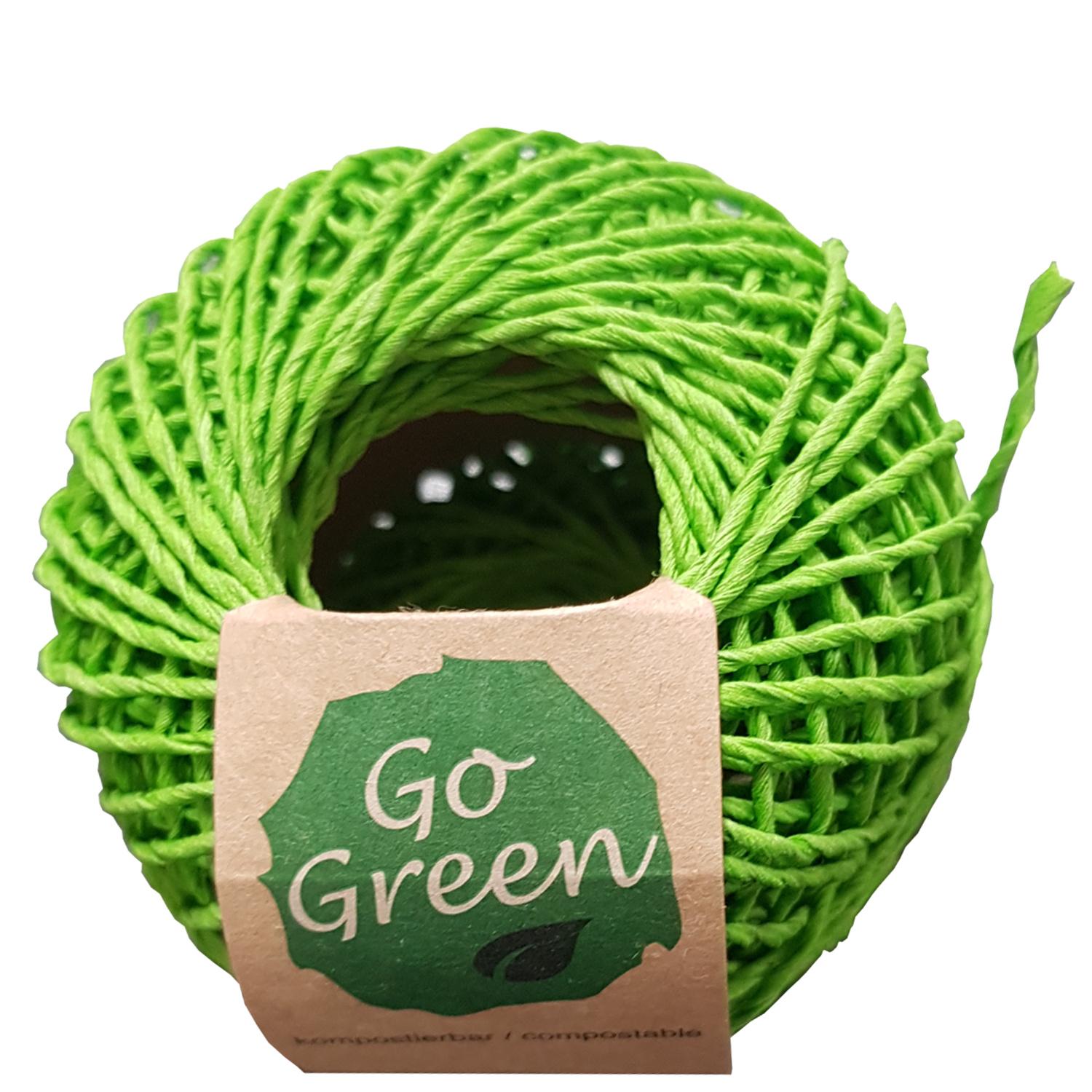 TRUBA GoGreen Cordonett Natur apfelgrün