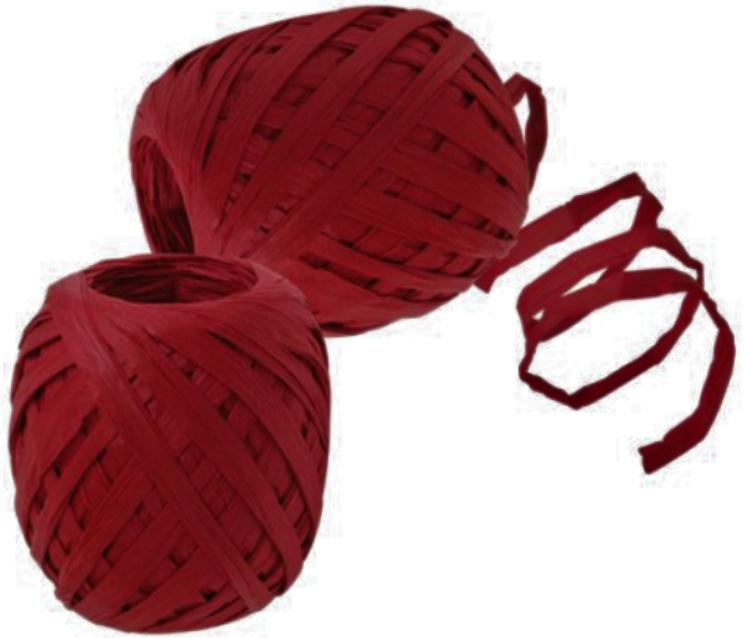TRUBA GoGreen Raffia-Knäuel bordeaux