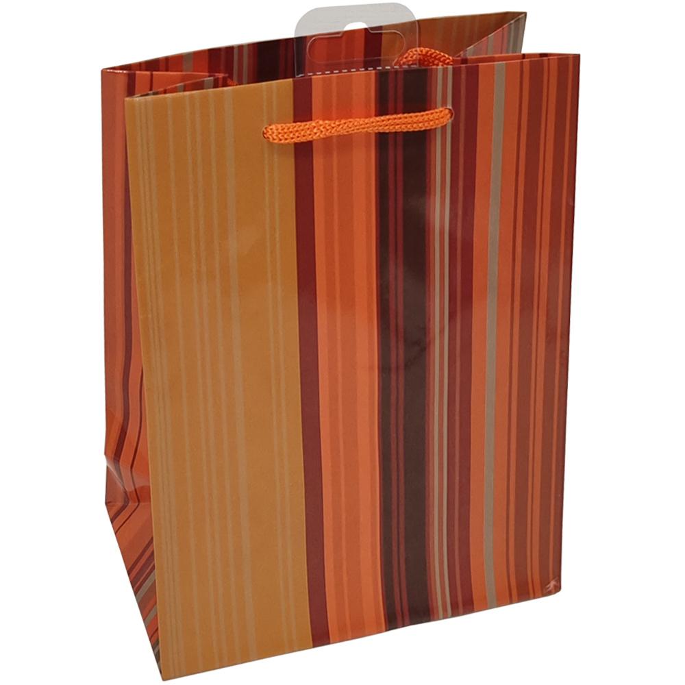 TRUBA Geschenktasche maxi STREIFEN orange/gelb