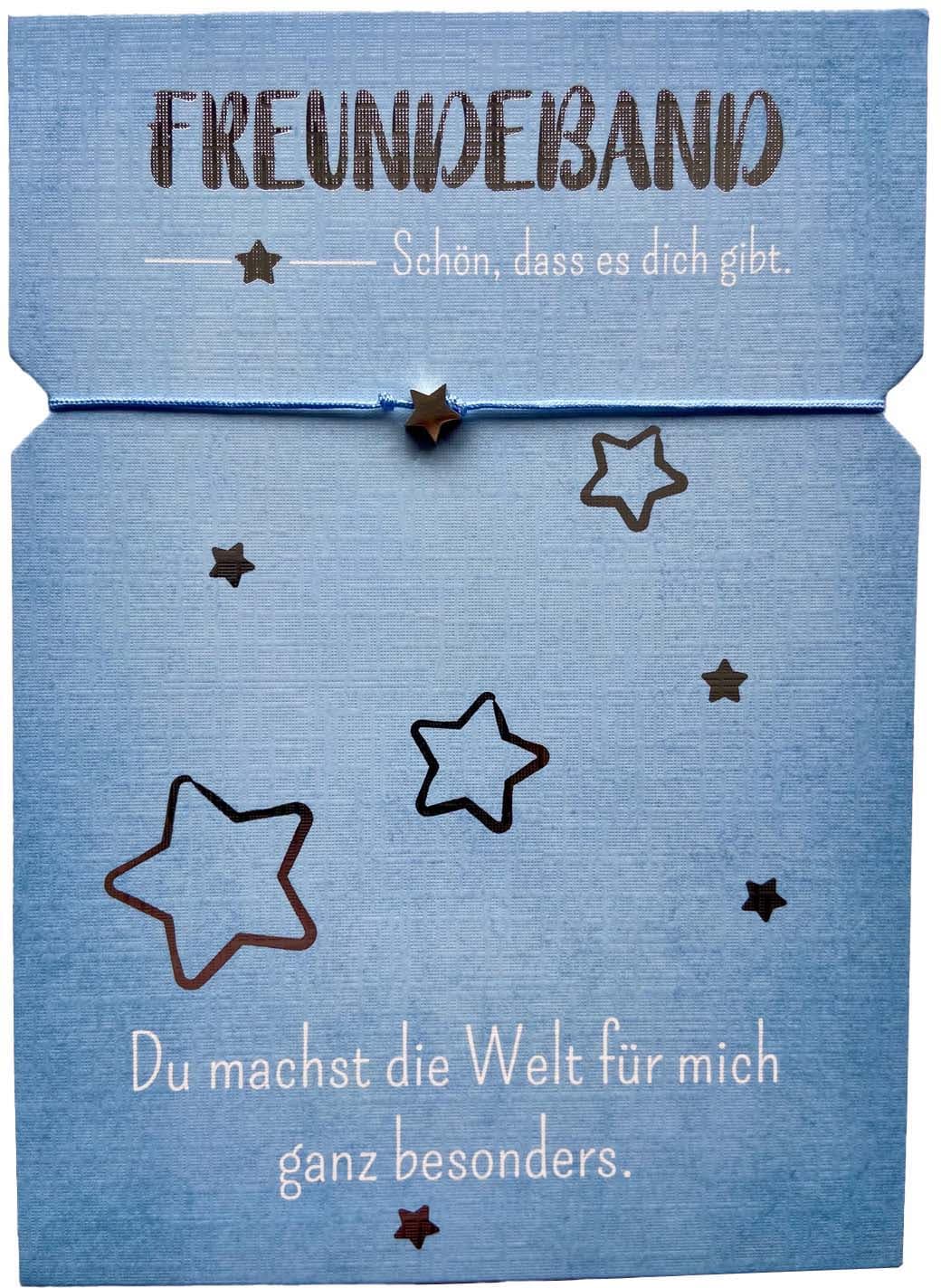 Grusskarte mit Armband - FREUNDEBAND