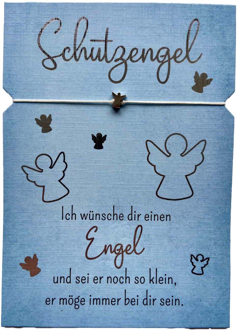 Grusskarte mit Armband - Schutzengel