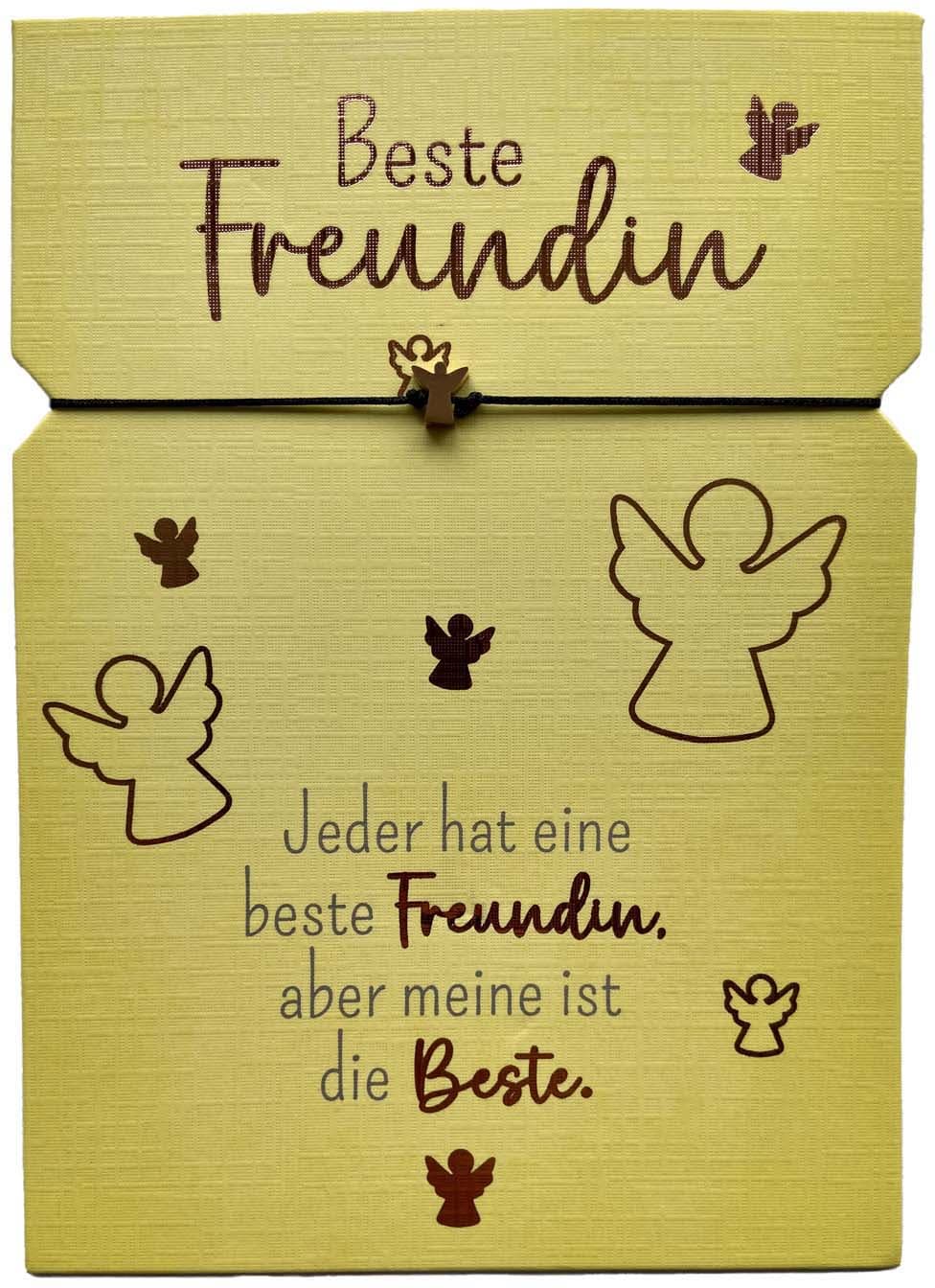 Grusskarte mit Armband - BesteFreundin