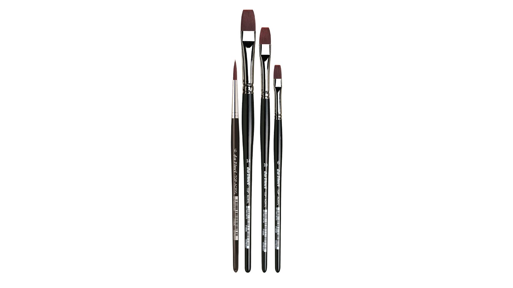 Produktbild da Vinci Pinsel-Set Acryl- und Ölmalerei 4er 2 von 2
