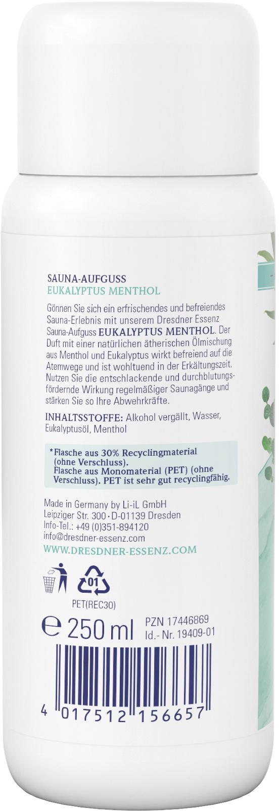 Produktbild Dresdner Essenz Sauna Aufguss Eukalyptus&Menthol 2 von 3