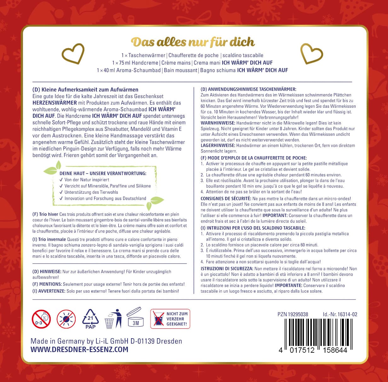 Produktbild Dresdner Essenz Geschenkset Herzenswärmer 2 von 3