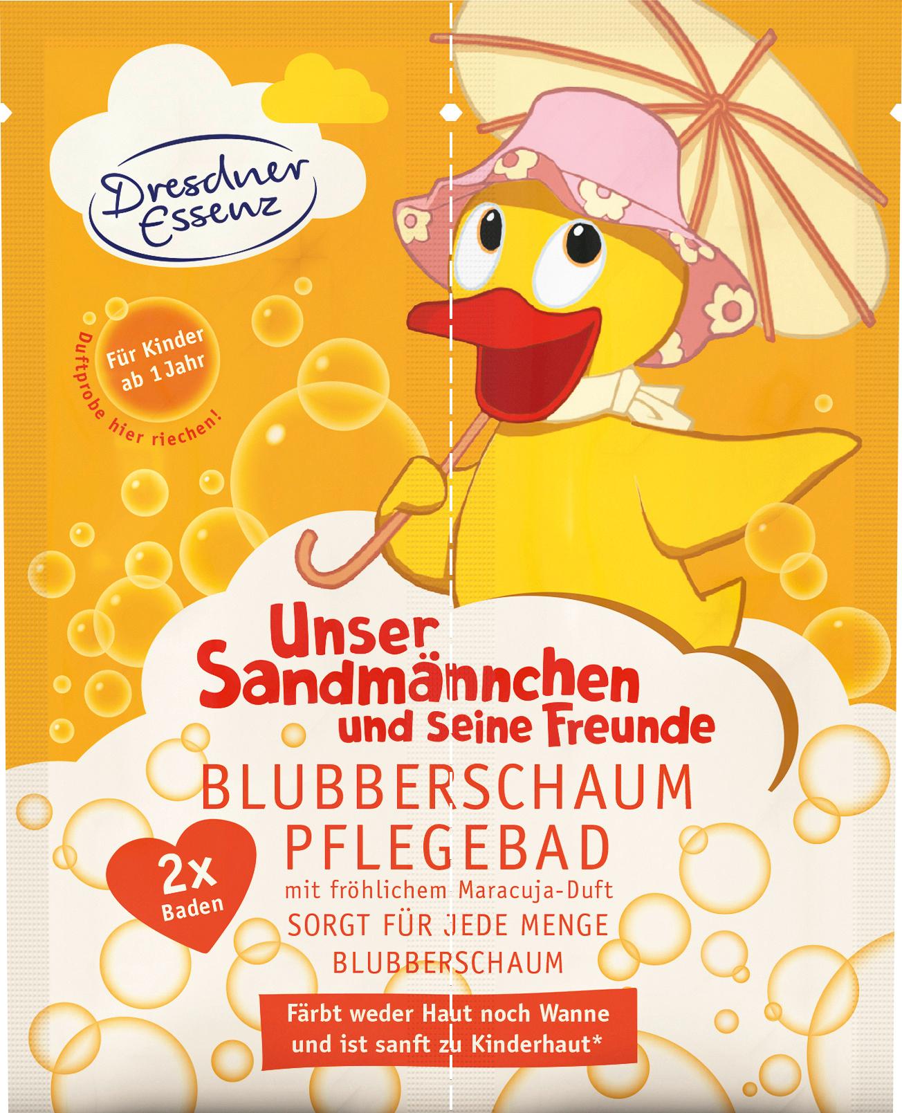 Dresdner Essenz Unser Sandmännchen Blubberschaum Pflegebad Maracuja