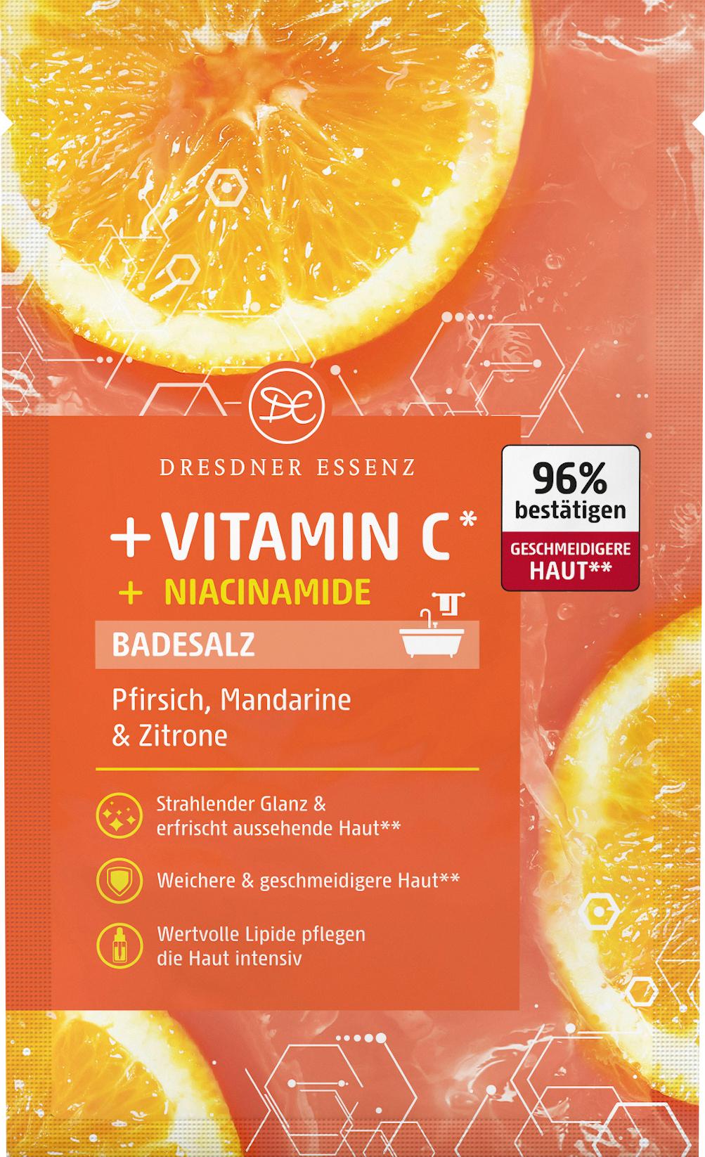 Dresdner Essenz Badesalz Vitamin C + Niacinamide
