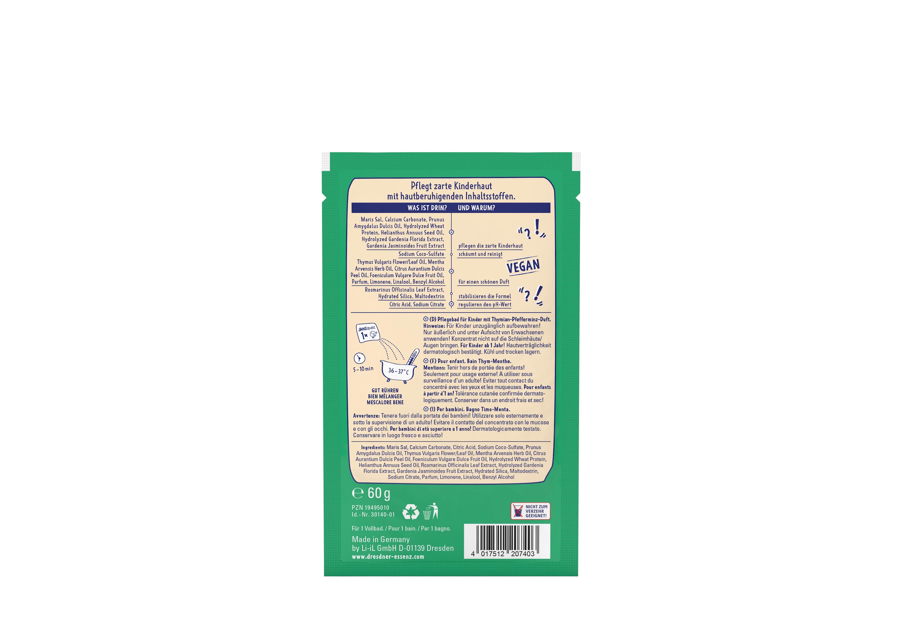 Produktbild Dresdner Essenz Dreckspatz Pflegebad Bleib Gesund 2 von 2