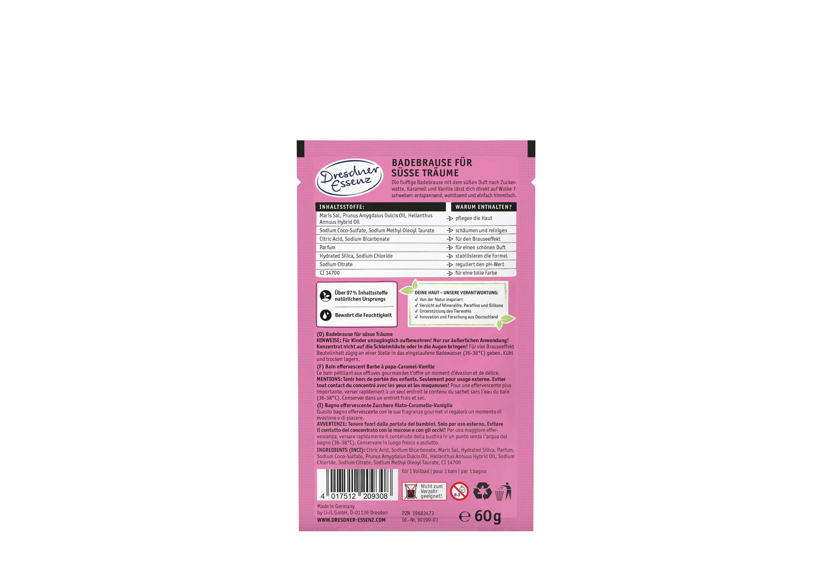 Produktbild DEins by Dresdner Essenz Badebrause Fluffy Candy Dream 2 von 2