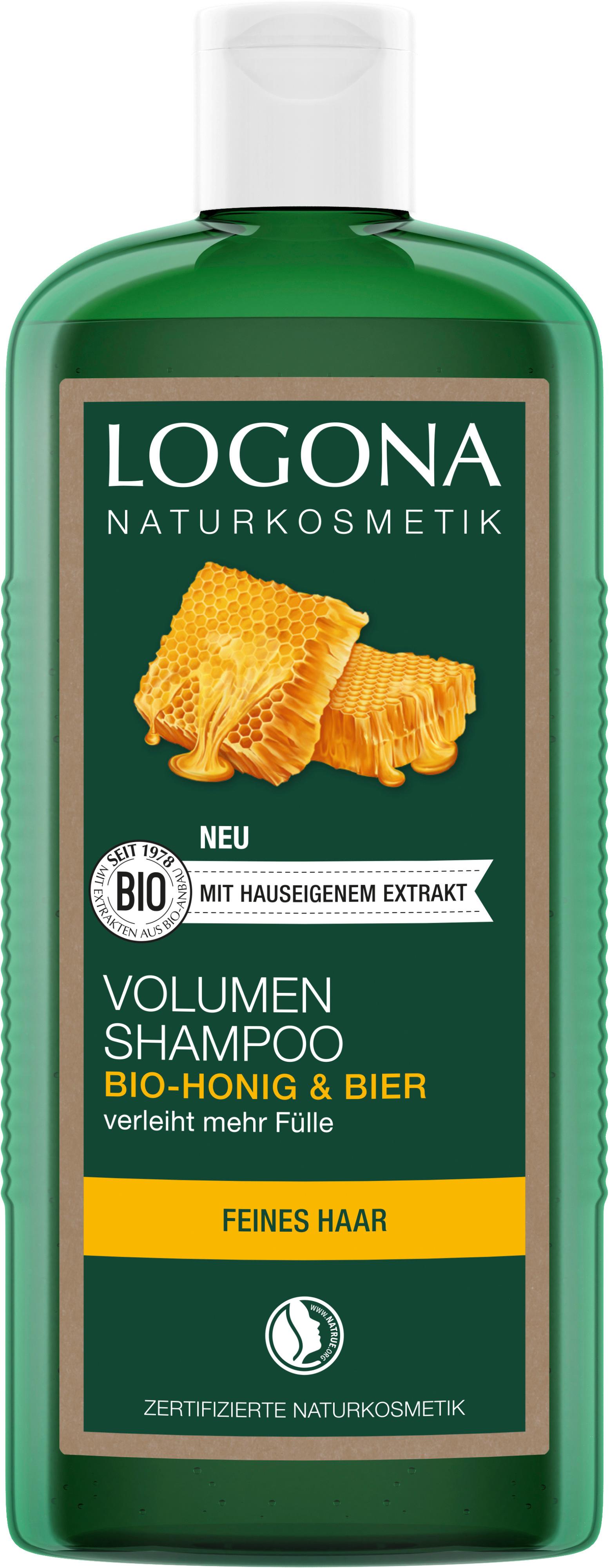 LOGONA Volumen Shampoo Bier&Bio Honig