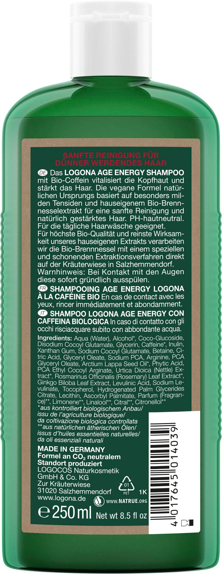 Produktbild LOGONA Age Energy Shampoo Bio-Coffein 2 von 2