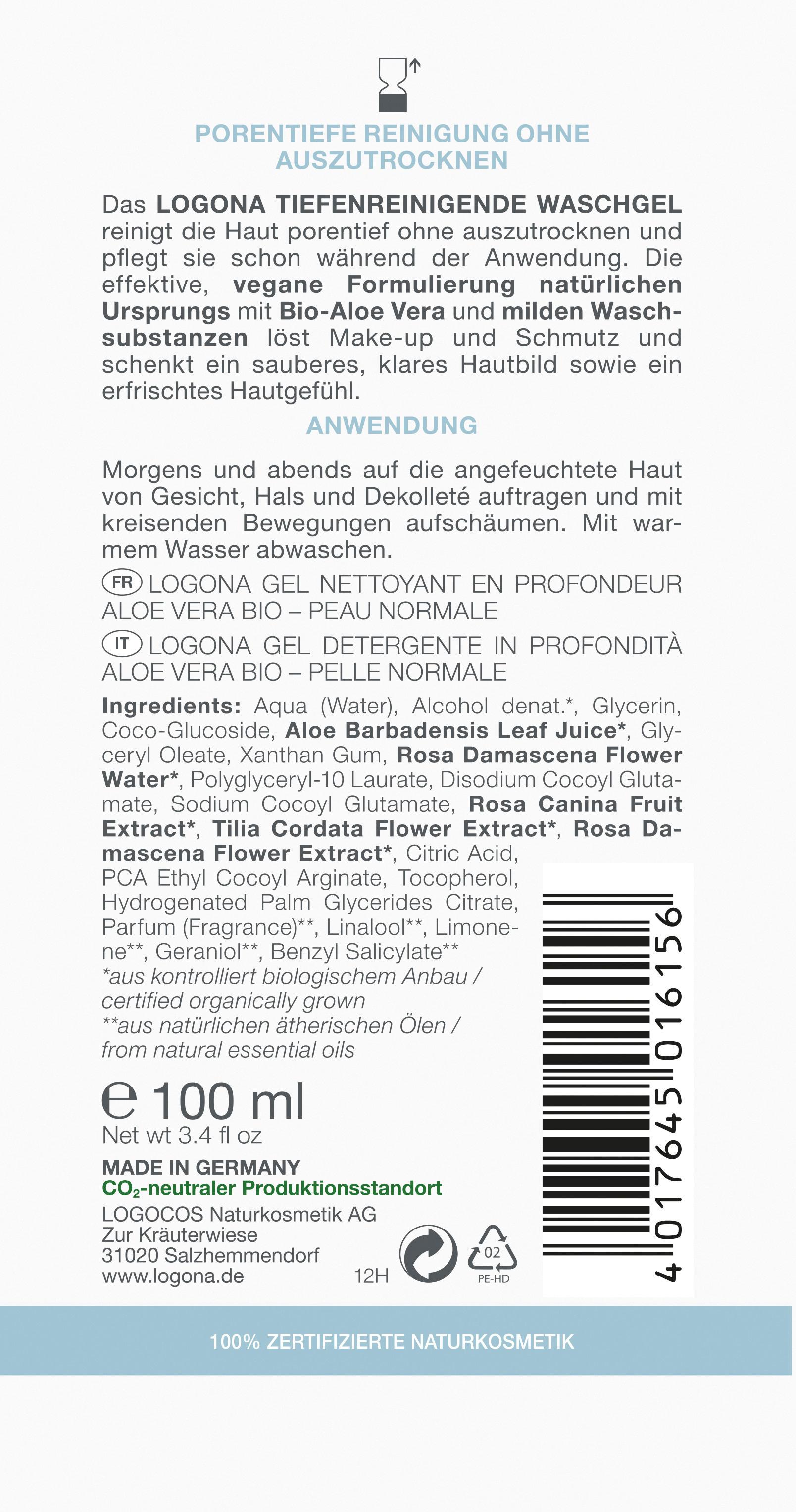 Produktbild LOGONA vitalisierendes Waschgel 2 von 2