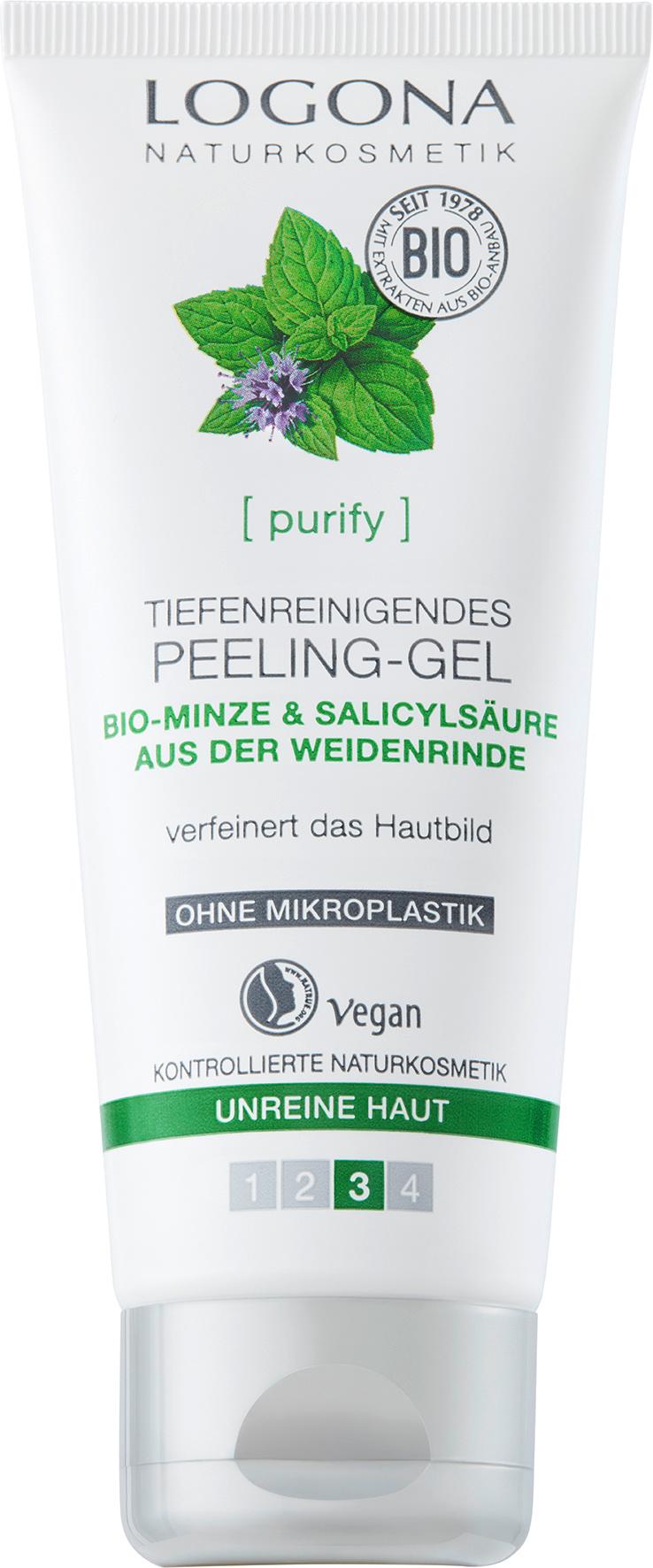 LOGONA tiefenreinigendes Peeling Gel