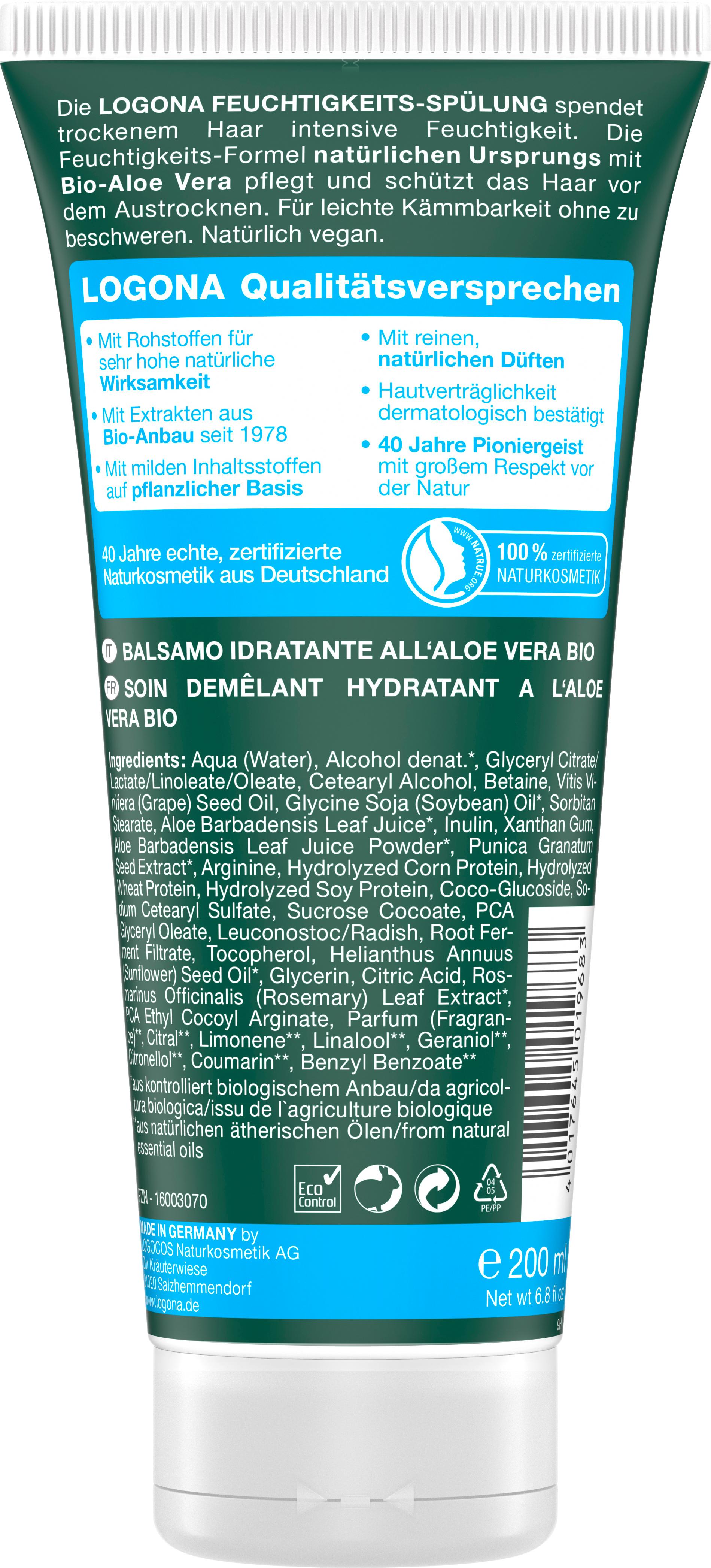 Produktbild LOGONA Feuchtigkeits Spülung Bio-Aloe Vera 2 von 2