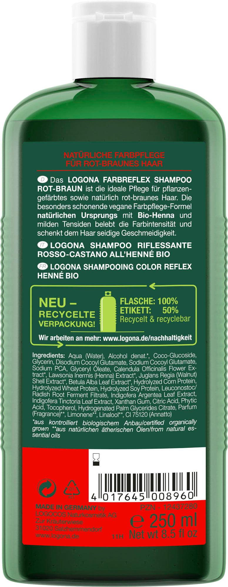 Produktbild LOGONA Farbreflex Shampoo Rot-Braun Bio-Henna 2 von 2