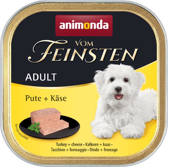 ANIMONDA Hundenassfutter Vom Feinsten Adult Pute & Käse